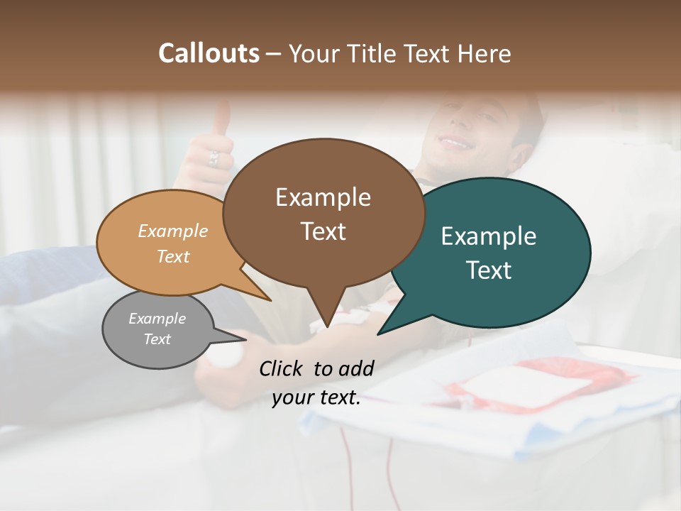 Indoors Bed Blood PowerPoint Template