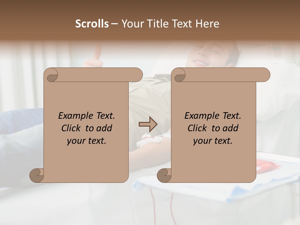 Indoors Bed Blood PowerPoint Template