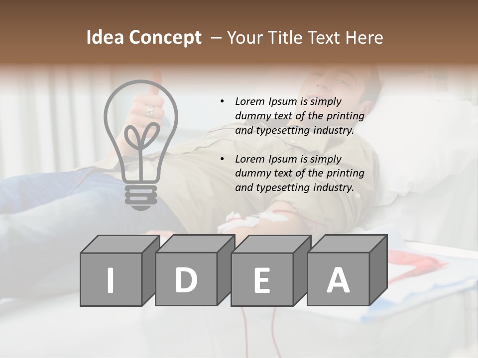 Indoors Bed Blood PowerPoint Template