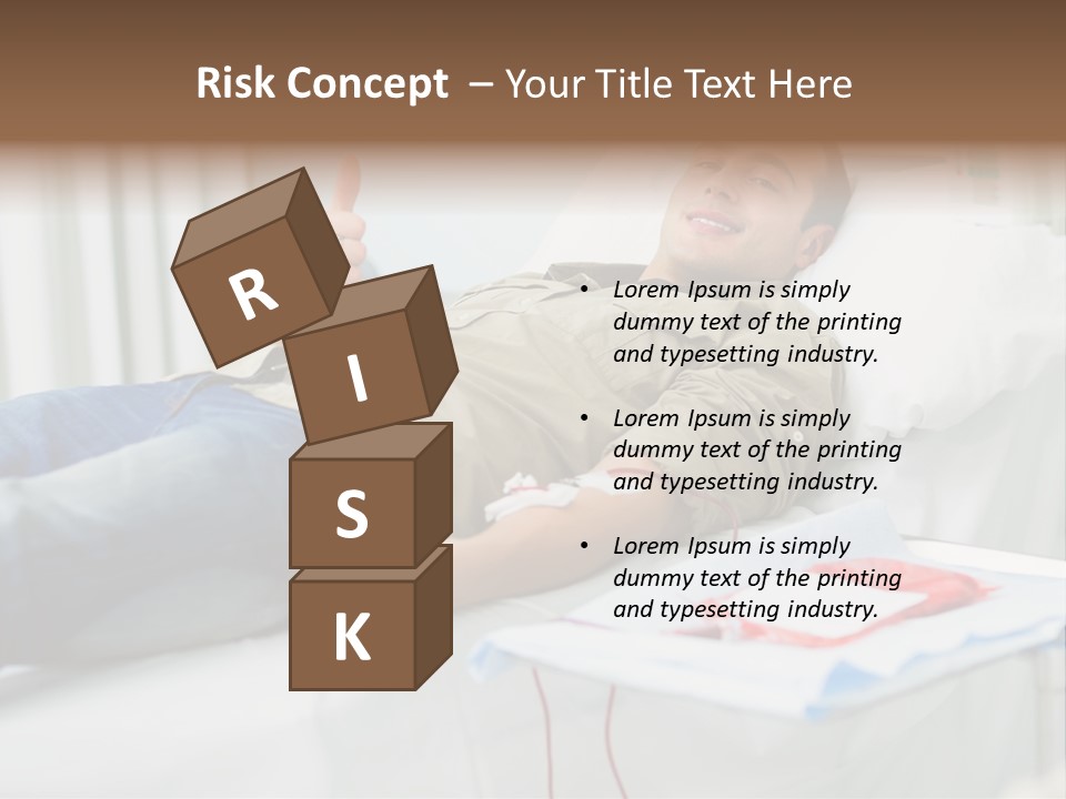 Indoors Bed Blood PowerPoint Template