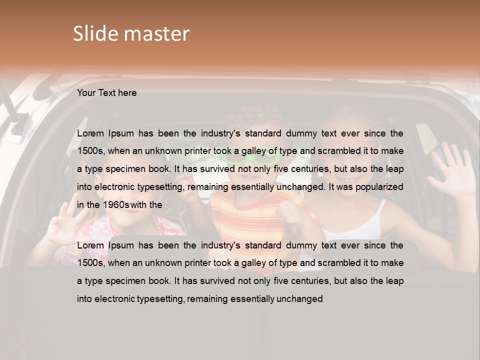 Girl Life Family PowerPoint Template