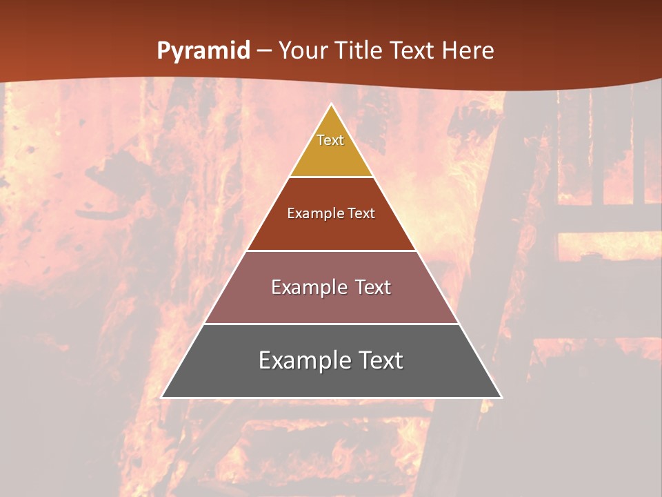 Bright Stairs Fire PowerPoint Template