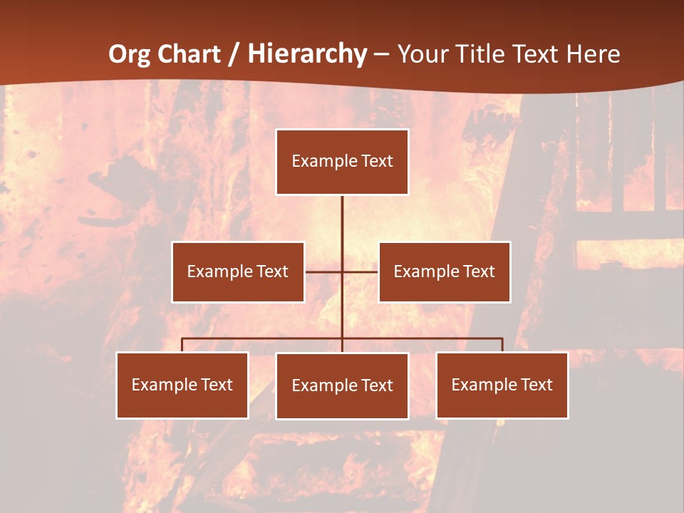Bright Stairs Fire PowerPoint Template