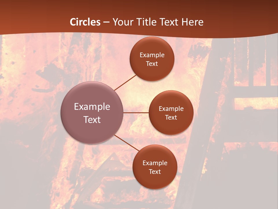 Bright Stairs Fire PowerPoint Template