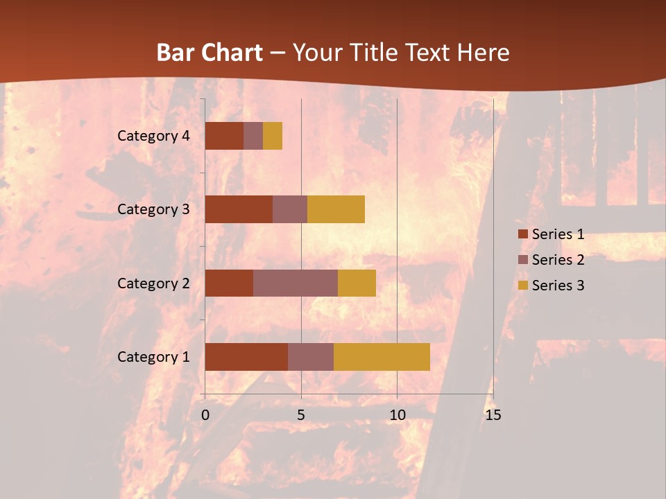 Bright Stairs Fire PowerPoint Template