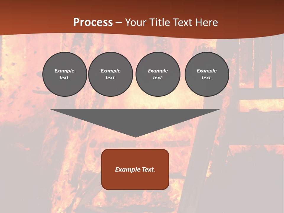 Bright Stairs Fire PowerPoint Template