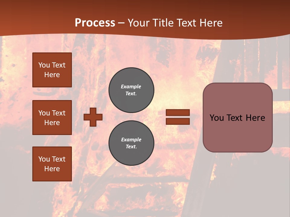 Bright Stairs Fire PowerPoint Template