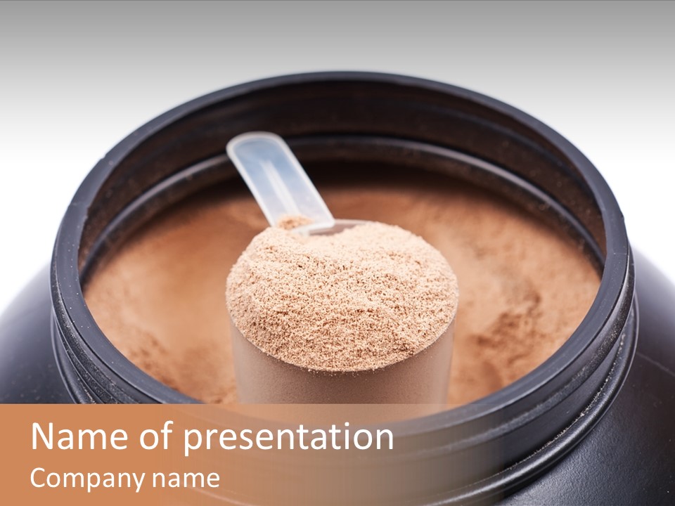 Protein Shake Flavour PowerPoint Template