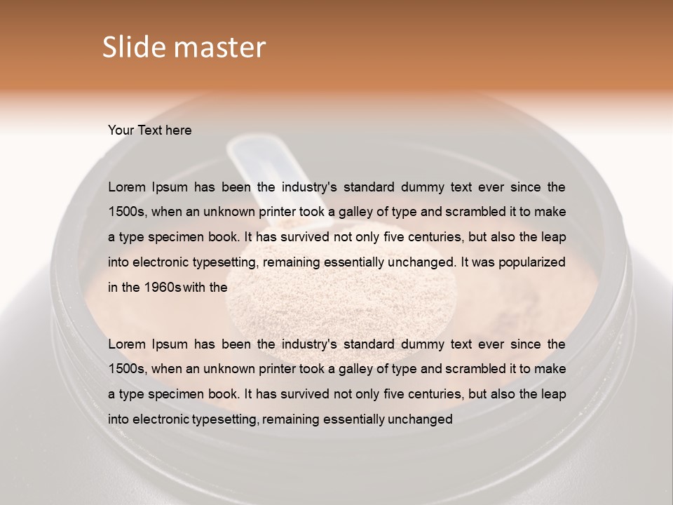 Protein Shake Flavour PowerPoint Template