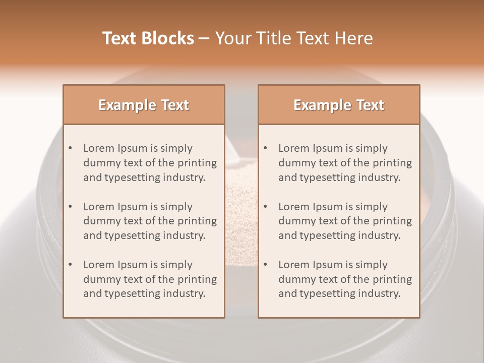 Protein Shake Flavour PowerPoint Template