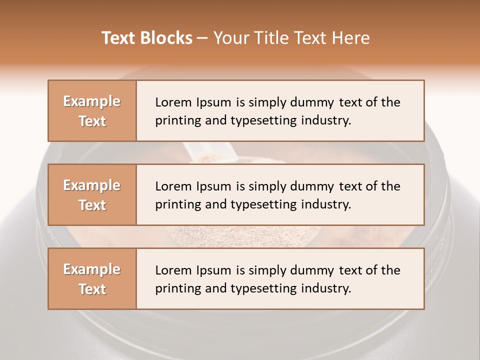 Protein Shake Flavour PowerPoint Template