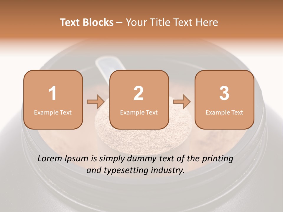 Protein Shake Flavour PowerPoint Template