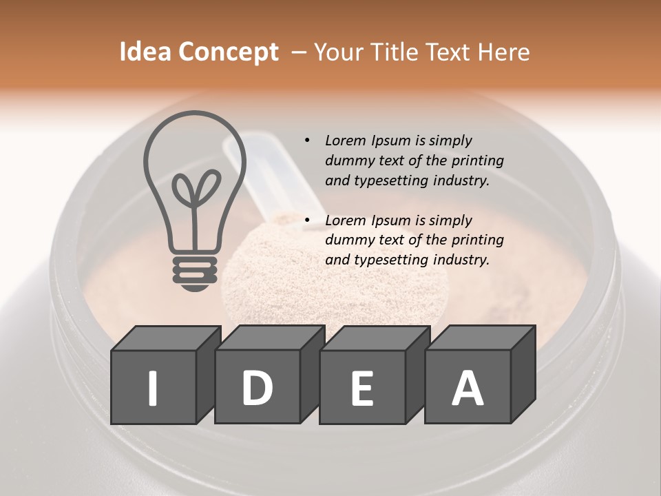 Protein Shake Flavour PowerPoint Template