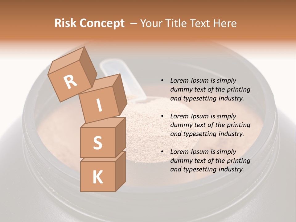 Protein Shake Flavour PowerPoint Template