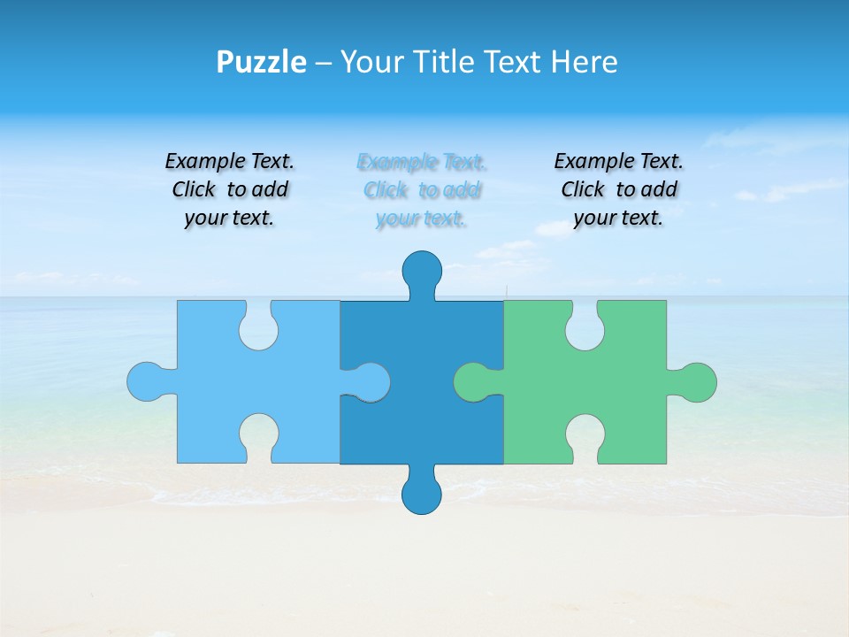 Hot Cloud Sunlight PowerPoint Template