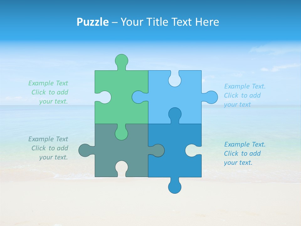 Hot Cloud Sunlight PowerPoint Template