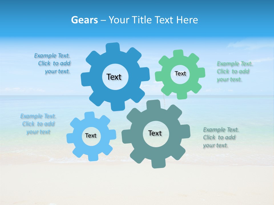Hot Cloud Sunlight PowerPoint Template