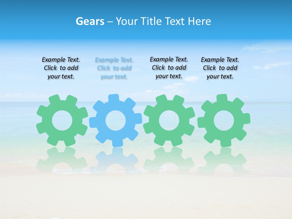 Hot Cloud Sunlight PowerPoint Template