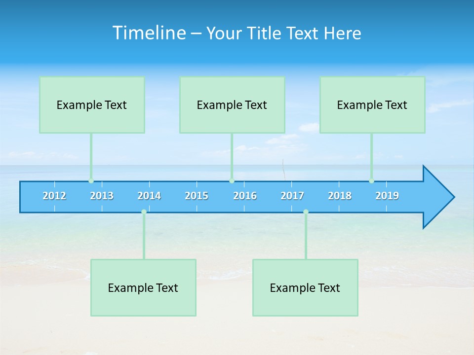 Hot Cloud Sunlight PowerPoint Template
