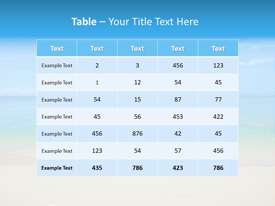 Hot Cloud Sunlight PowerPoint Template