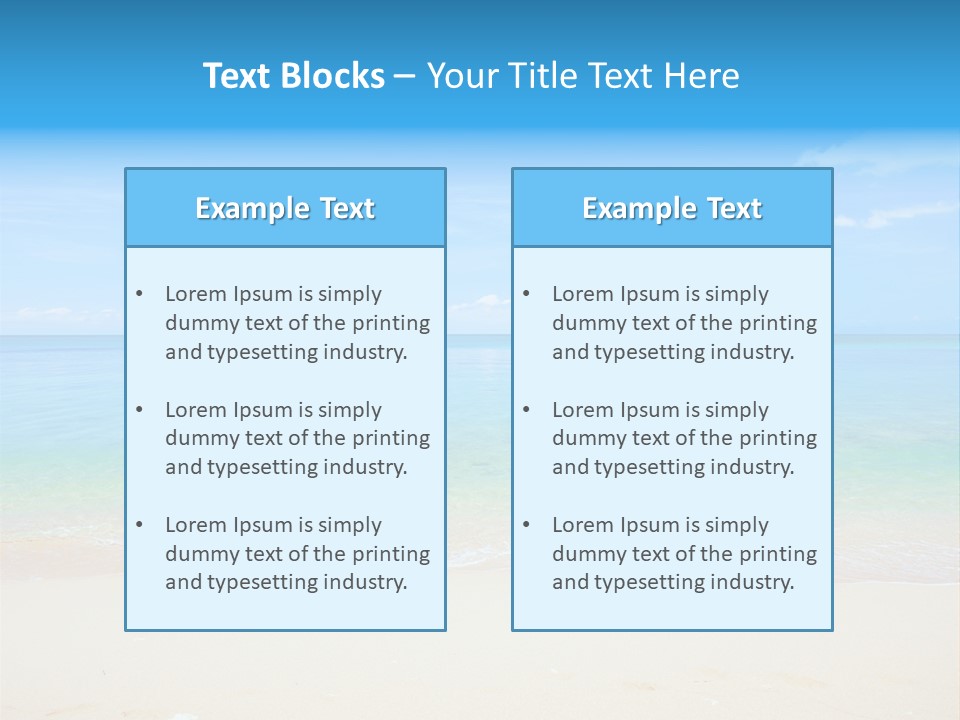 Hot Cloud Sunlight PowerPoint Template