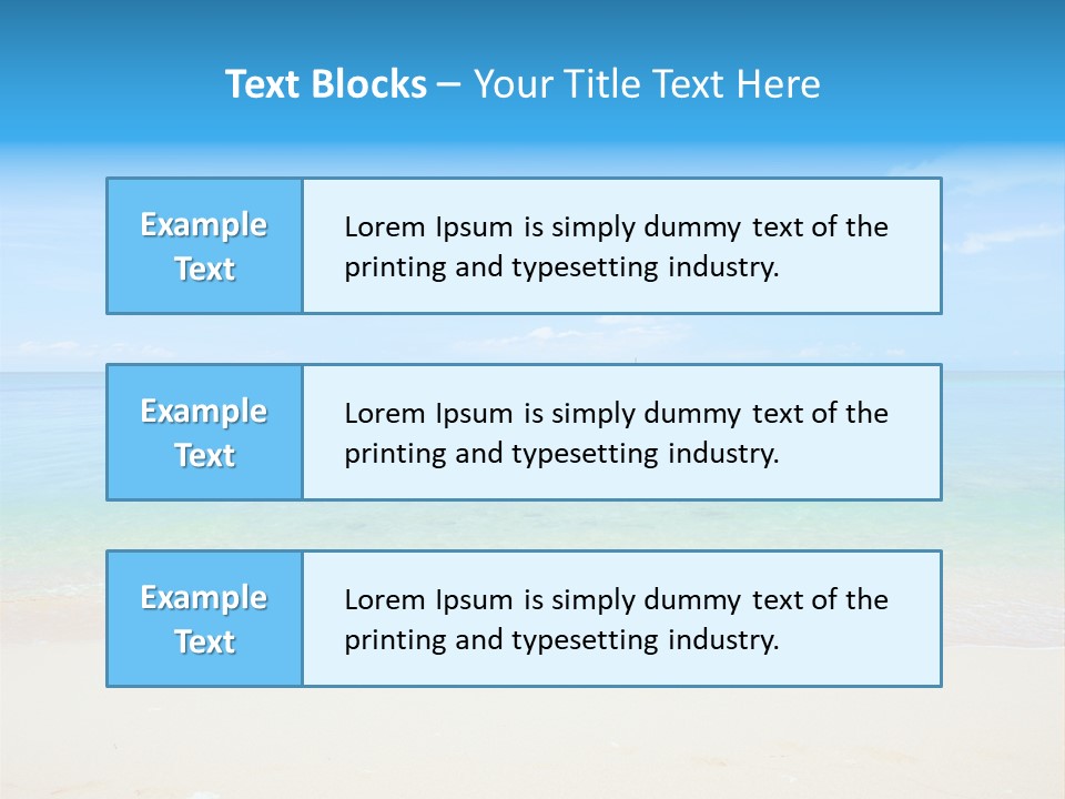 Hot Cloud Sunlight PowerPoint Template