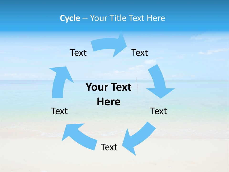 Hot Cloud Sunlight PowerPoint Template