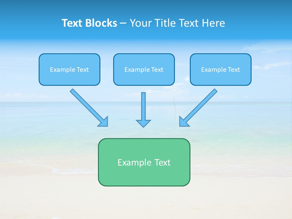 Hot Cloud Sunlight PowerPoint Template