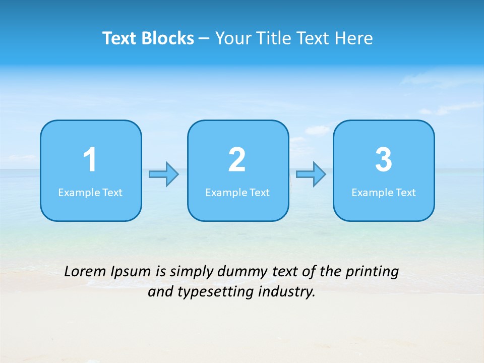 Hot Cloud Sunlight PowerPoint Template