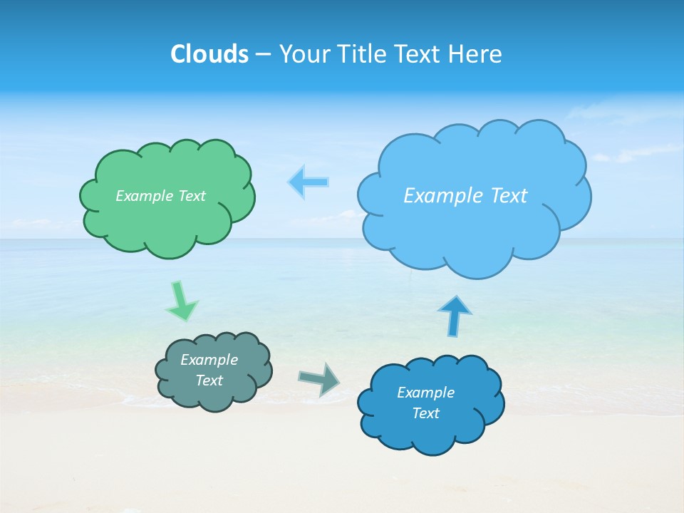 Hot Cloud Sunlight PowerPoint Template