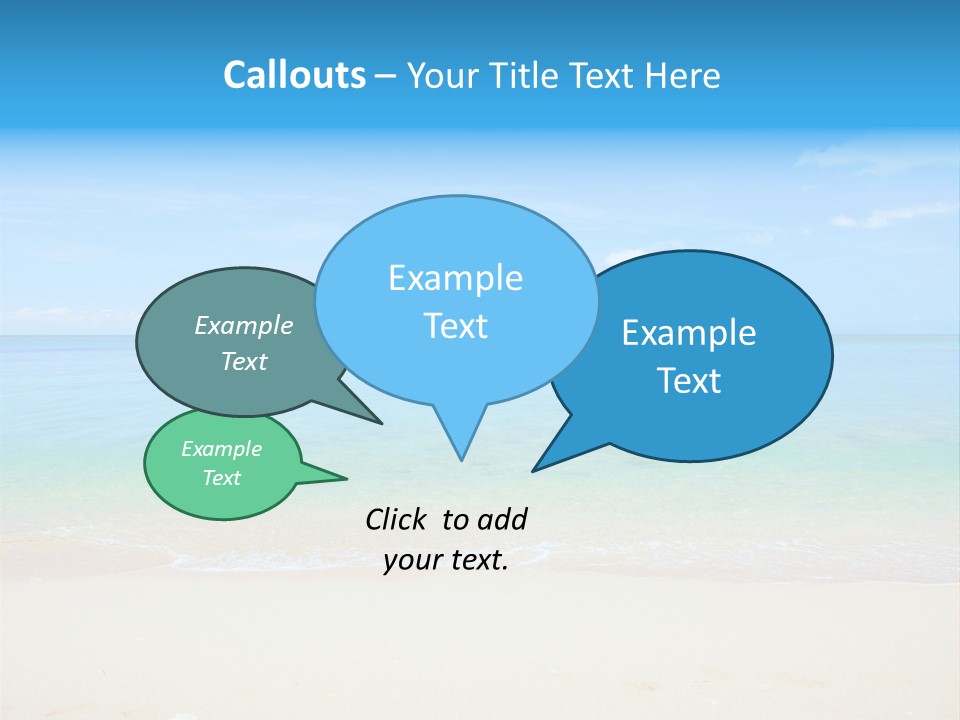 Hot Cloud Sunlight PowerPoint Template