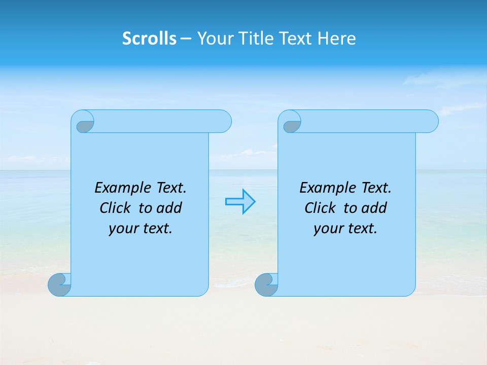 Hot Cloud Sunlight PowerPoint Template