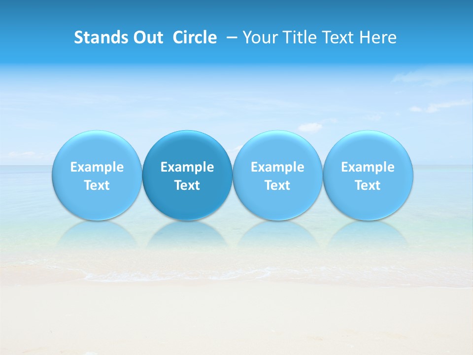 Hot Cloud Sunlight PowerPoint Template