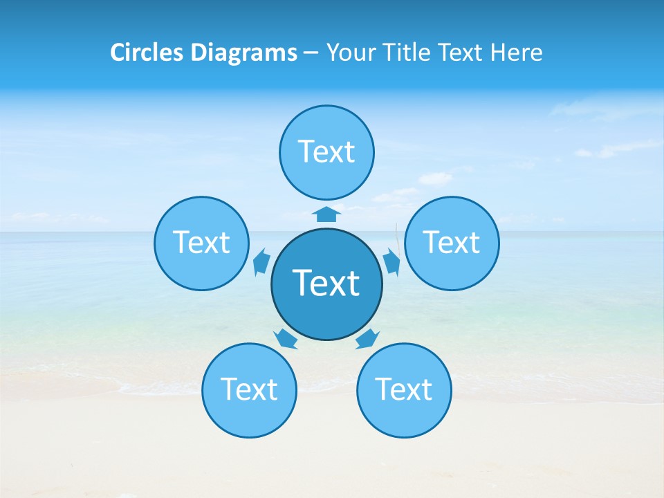 Hot Cloud Sunlight PowerPoint Template