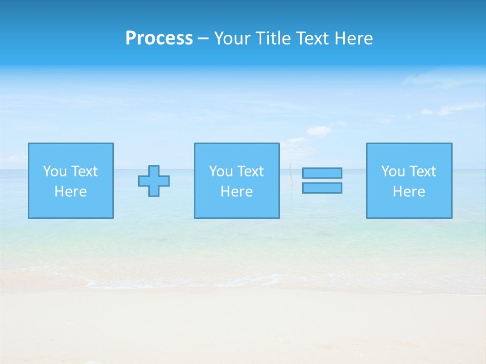 Hot Cloud Sunlight PowerPoint Template