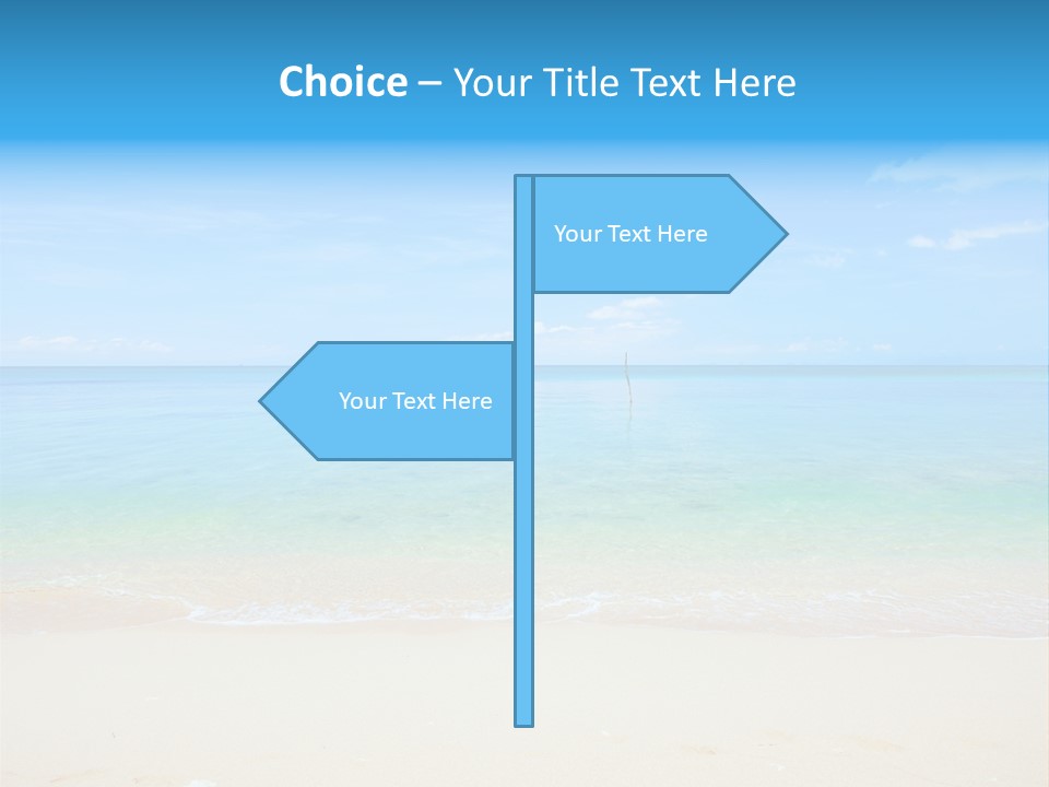 Hot Cloud Sunlight PowerPoint Template