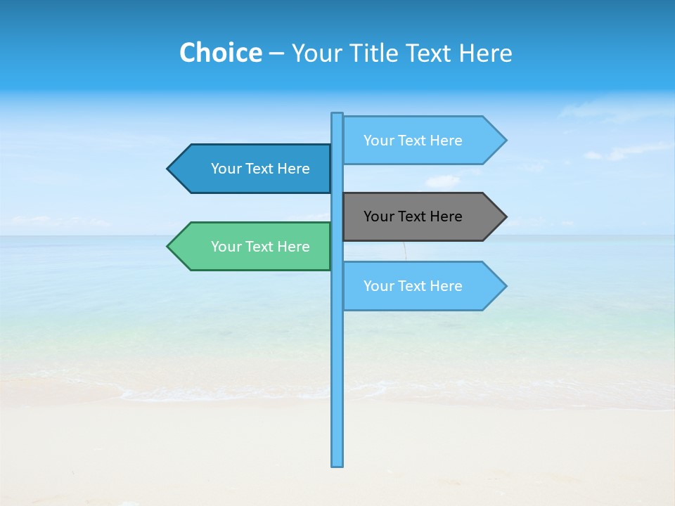 Hot Cloud Sunlight PowerPoint Template