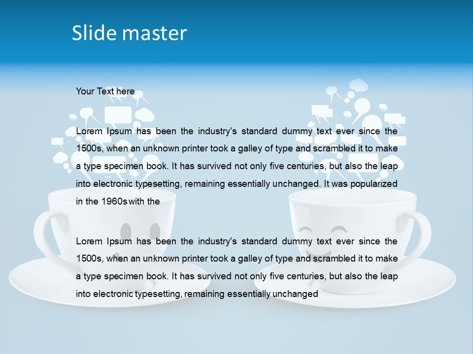 Closeup Blank Clean PowerPoint Template