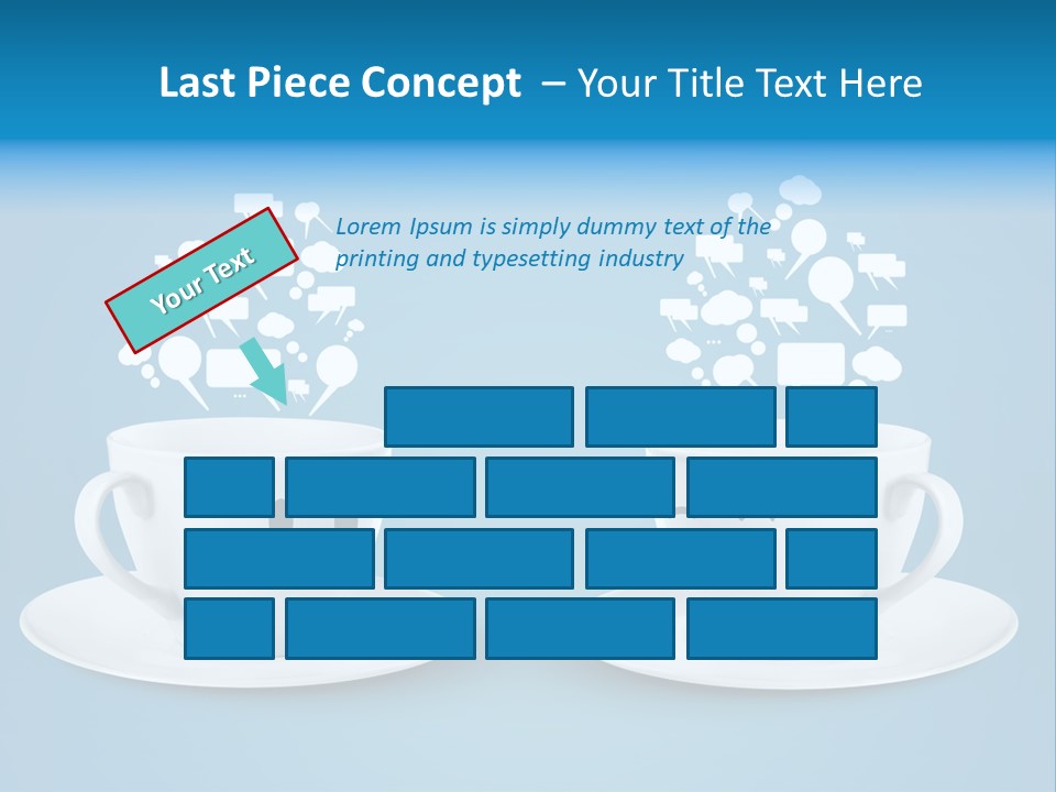 Closeup Blank Clean PowerPoint Template
