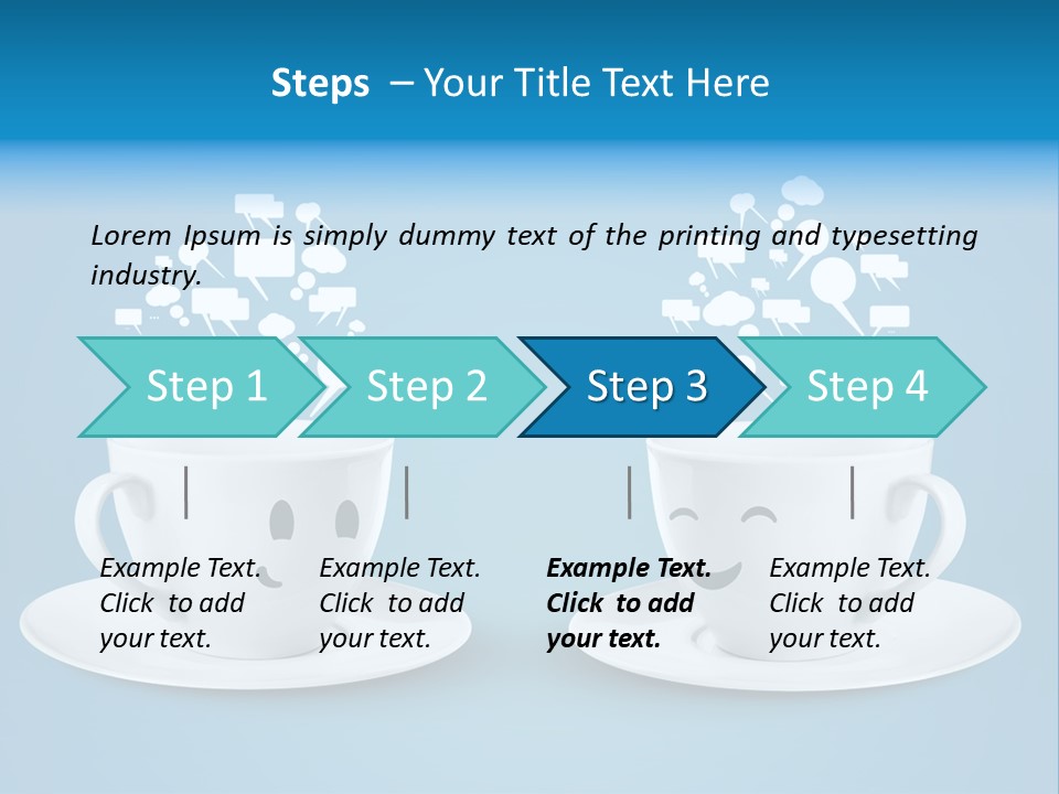 Closeup Blank Clean PowerPoint Template