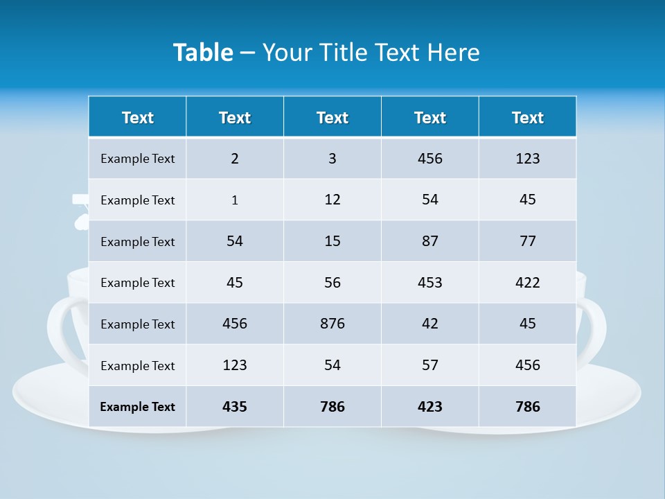 Closeup Blank Clean PowerPoint Template
