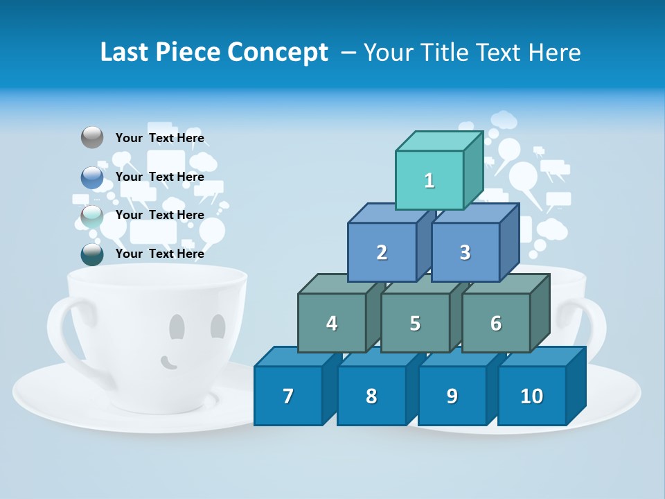 Closeup Blank Clean PowerPoint Template