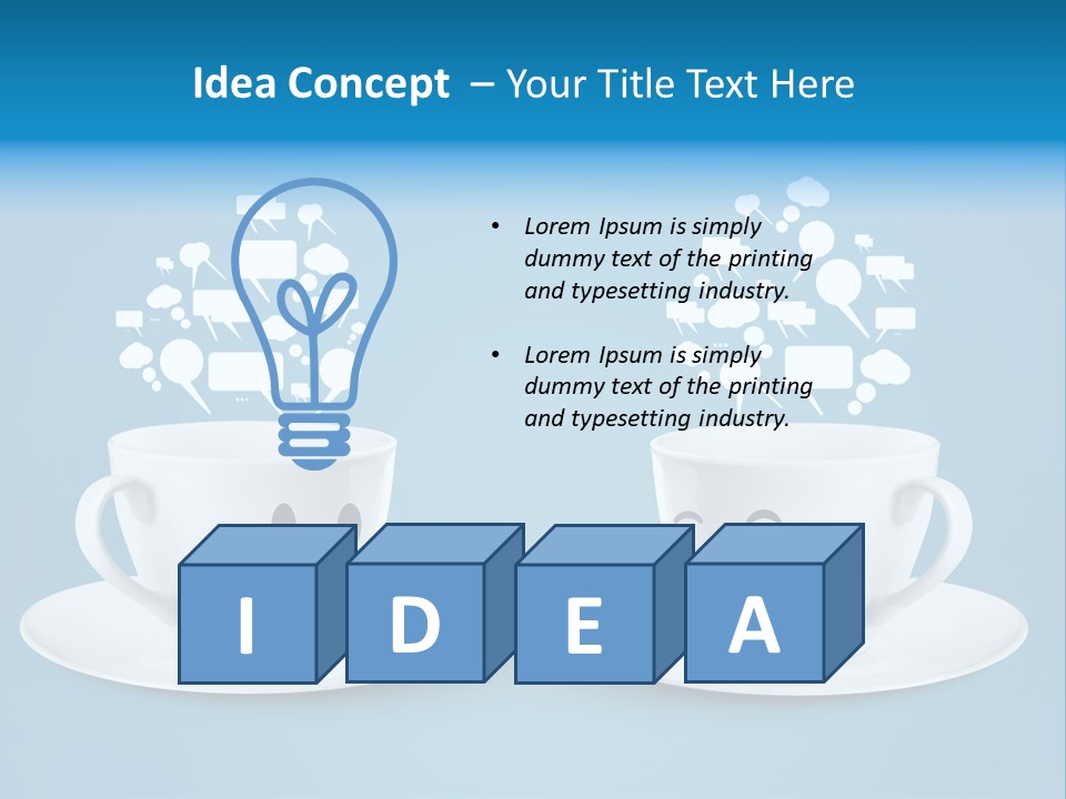 Closeup Blank Clean PowerPoint Template