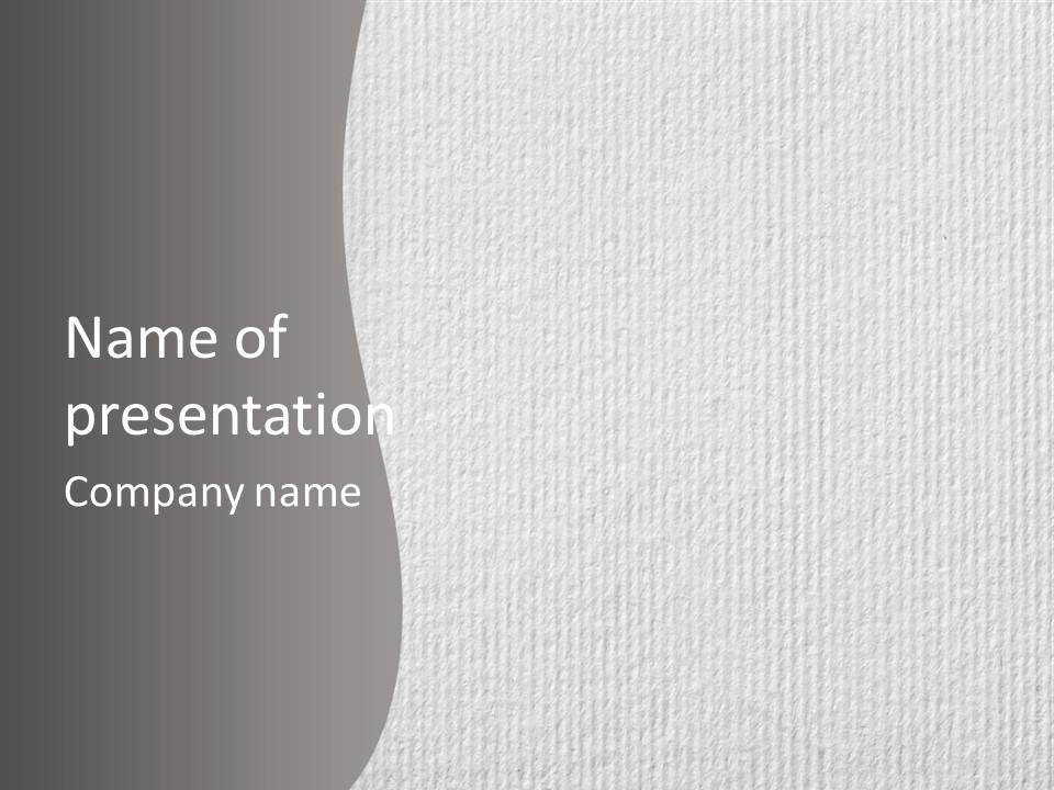 Closeup Blank Clean PowerPoint Template