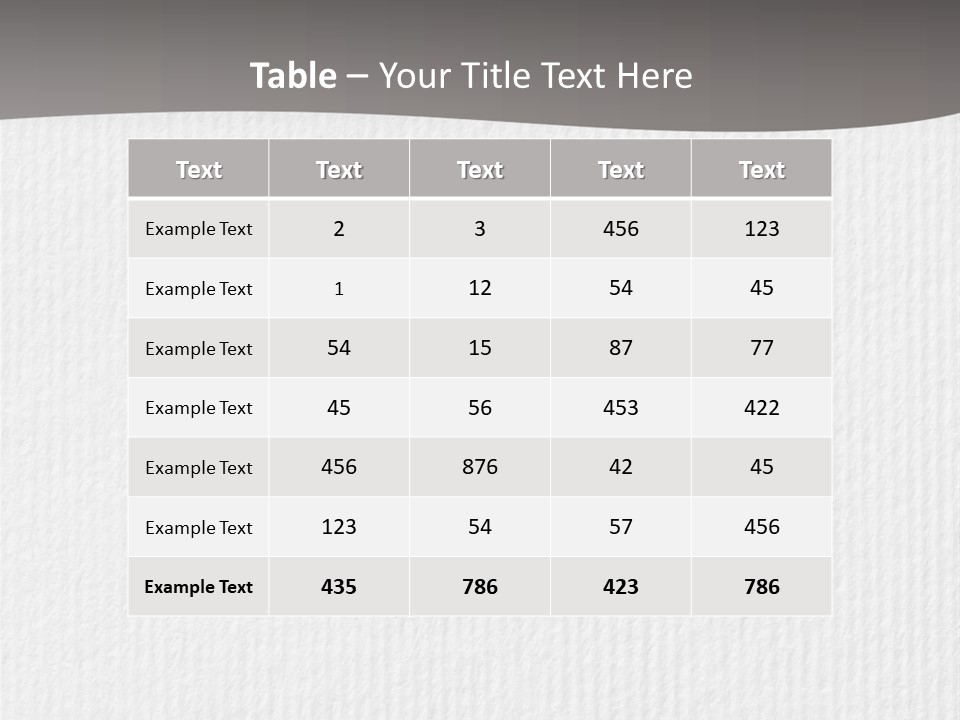Closeup Blank Clean PowerPoint Template