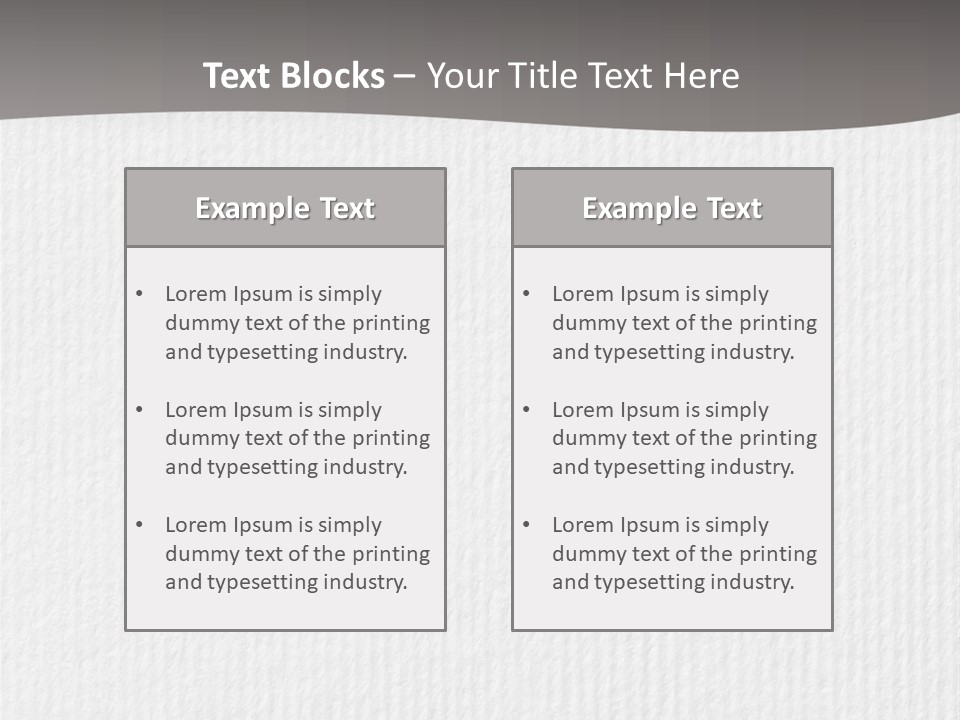 Closeup Blank Clean PowerPoint Template