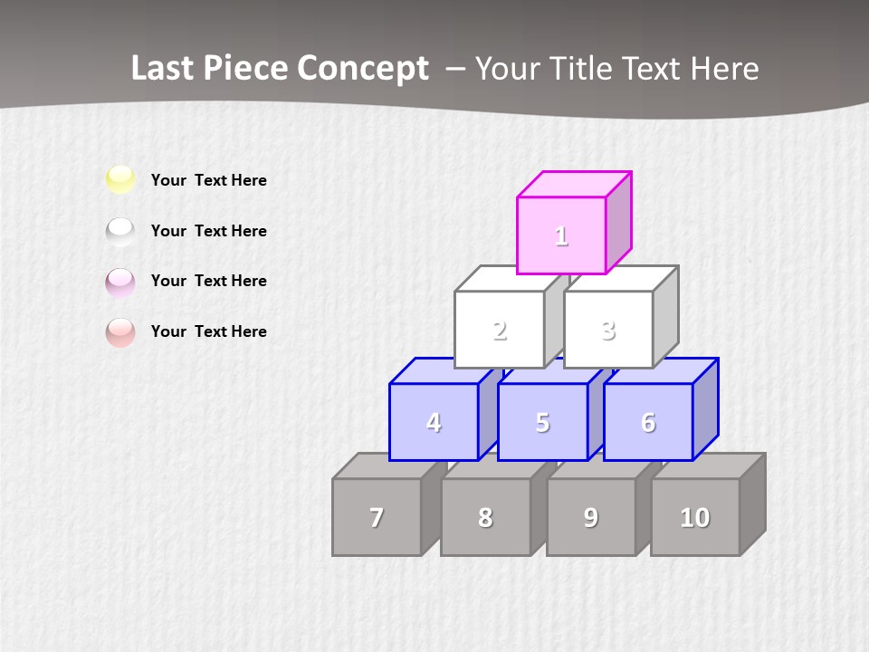 Closeup Blank Clean PowerPoint Template
