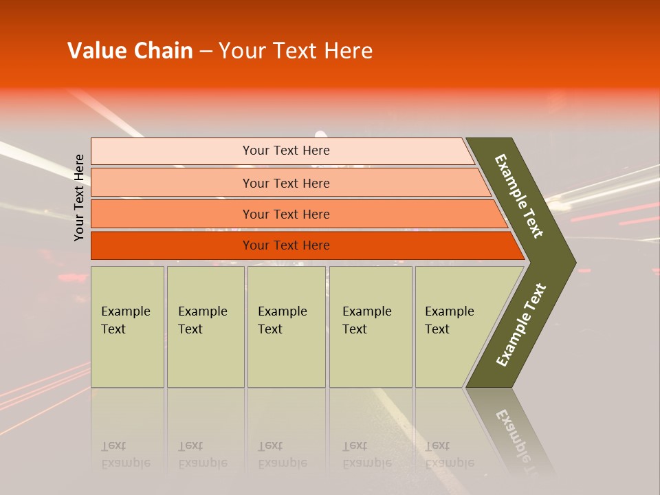 Lights Dusk Road PowerPoint Template