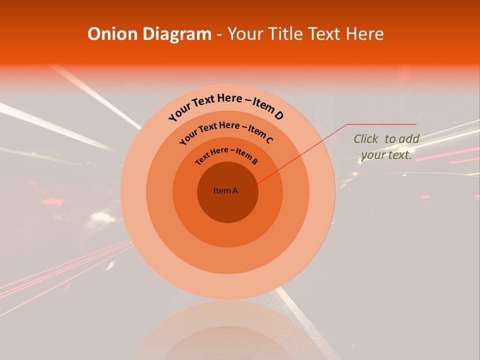 Lights Dusk Road PowerPoint Template