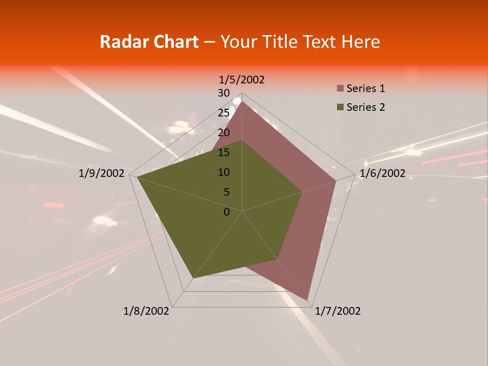Lights Dusk Road PowerPoint Template